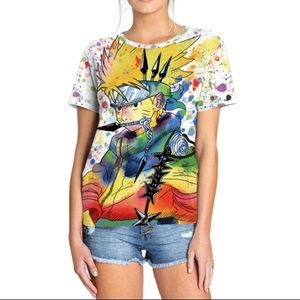 NWOT Naruto Street Art Style Tee